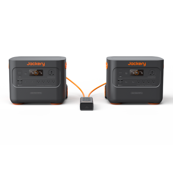 Dual-unit parallel connection system delivering 120/240V and up to 6000W output