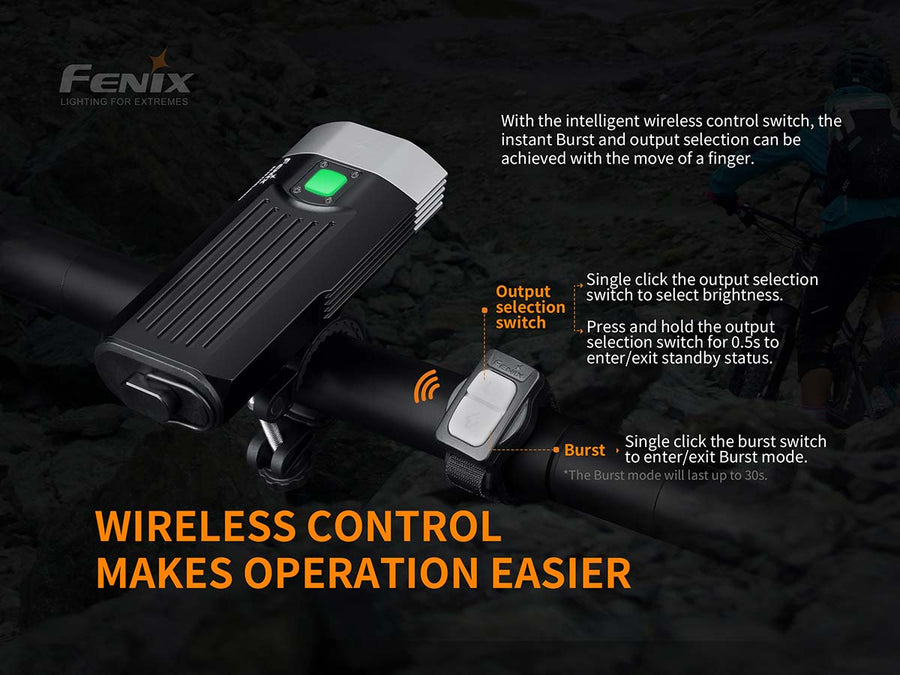 Fenix BC30 V2.0 bicycle light featuring dual LUMINUS SST-40-N5 LEDs