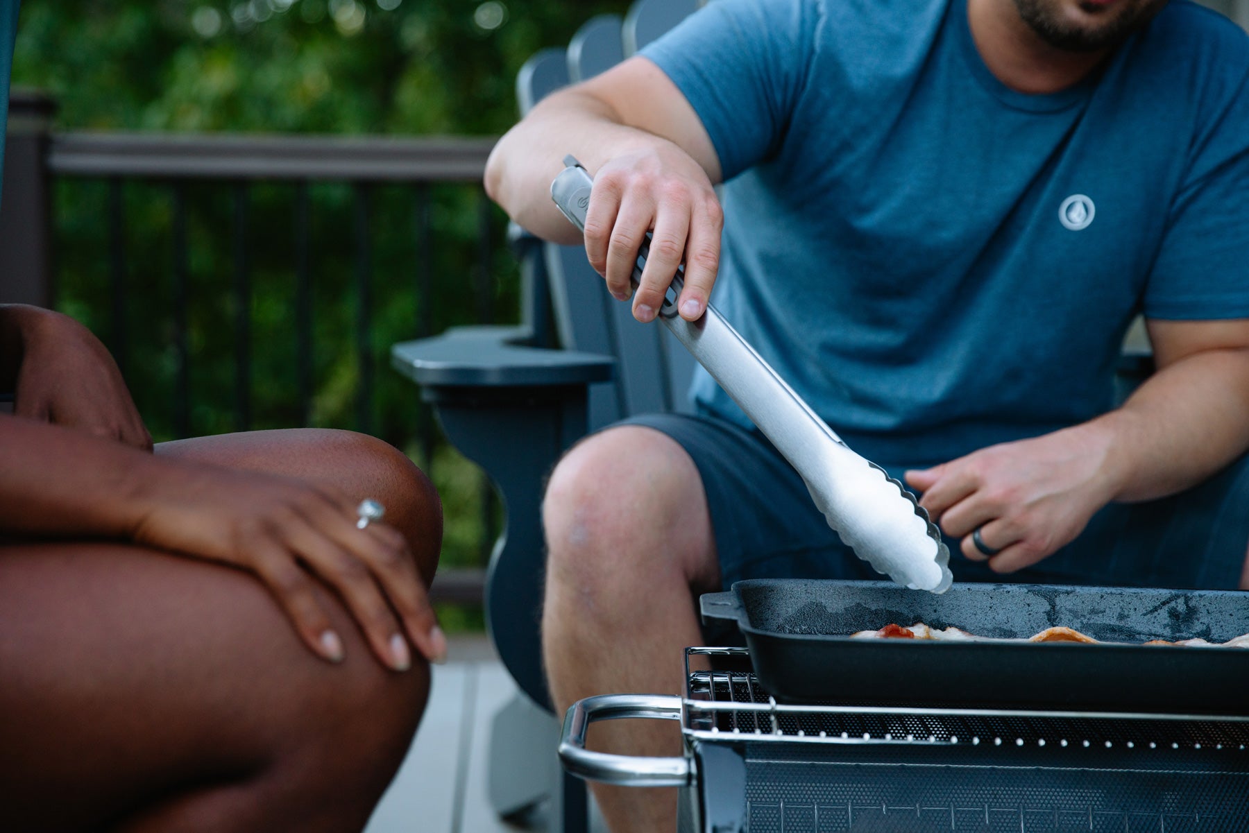 Xast iron griddle to cook on your camping trips