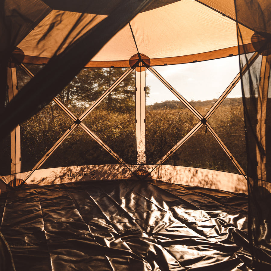 Image of the G6 6-Sided Gazebo Footprint – A durable 300 denier Oxford weave polyester footprint designed to fit the Gazelle G6 Portable Gazebo.