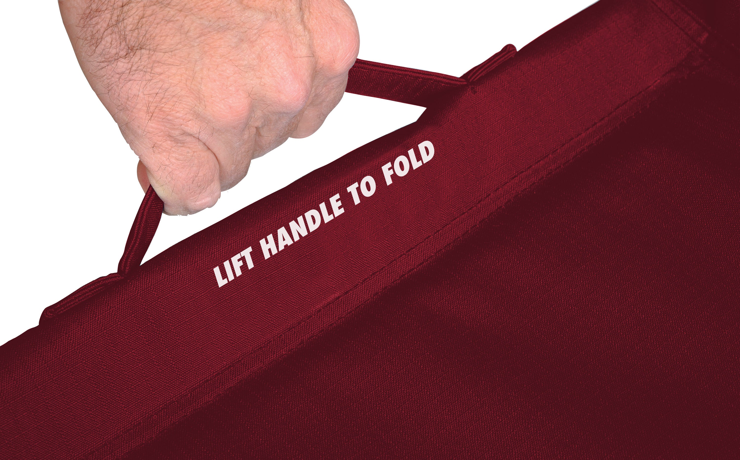 Convenient cup holder attached to the armrest of the Freestyle Rocker™.