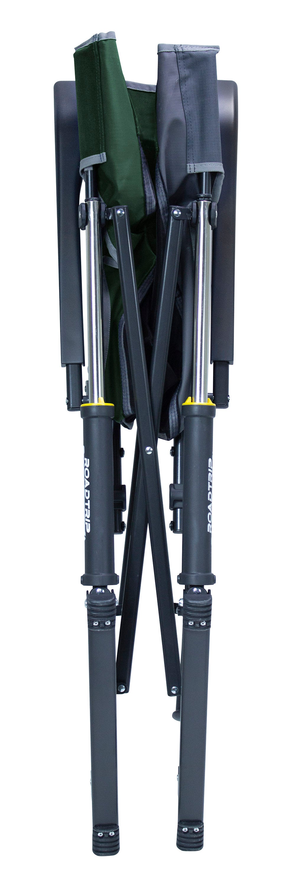 RoadTrip Rocker™ folded compactly inside its carry bag for easy transport and storage.