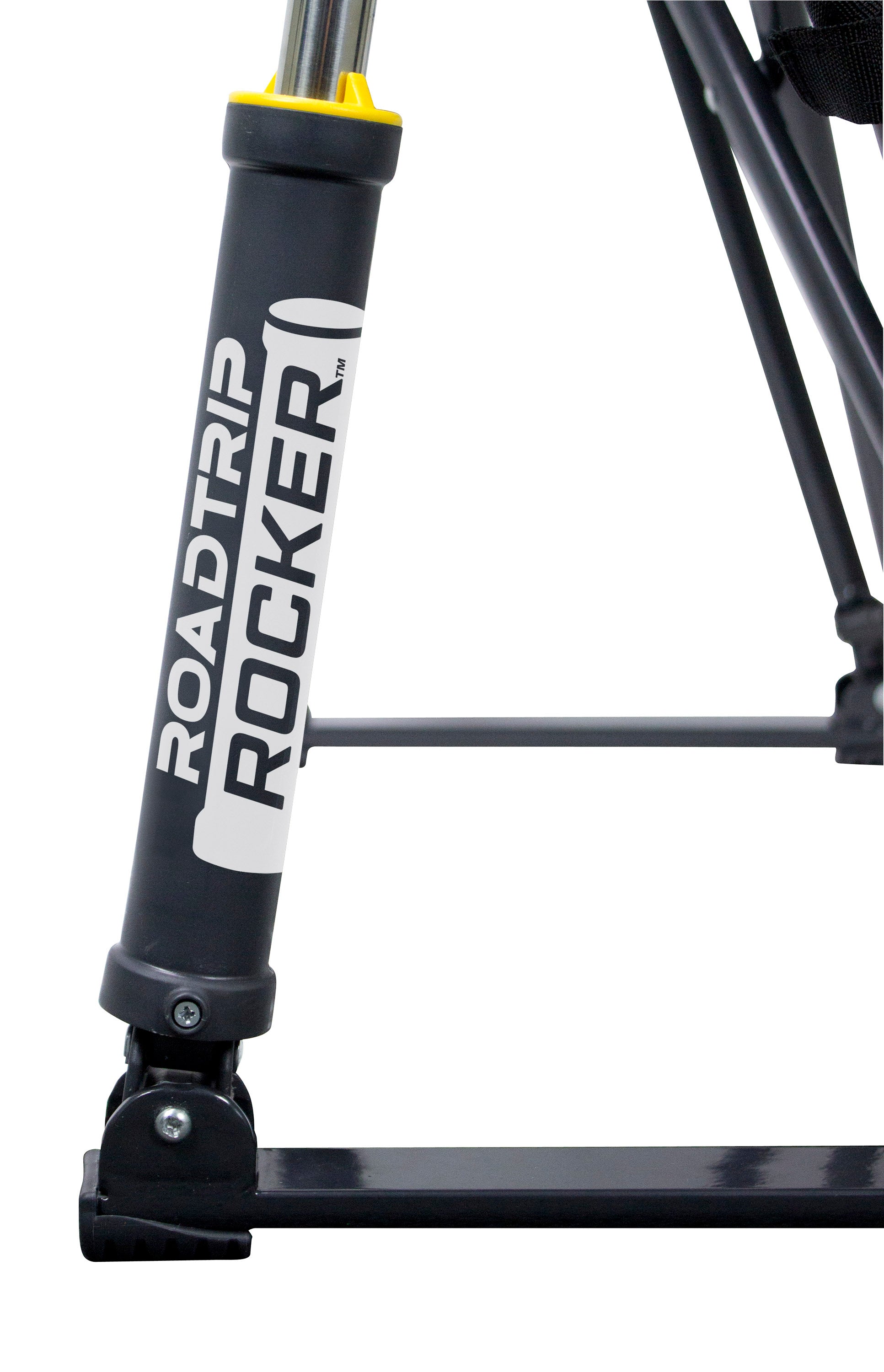 Portable RoadTrip Rocker™ packed in its included carry bag, ready for travel.