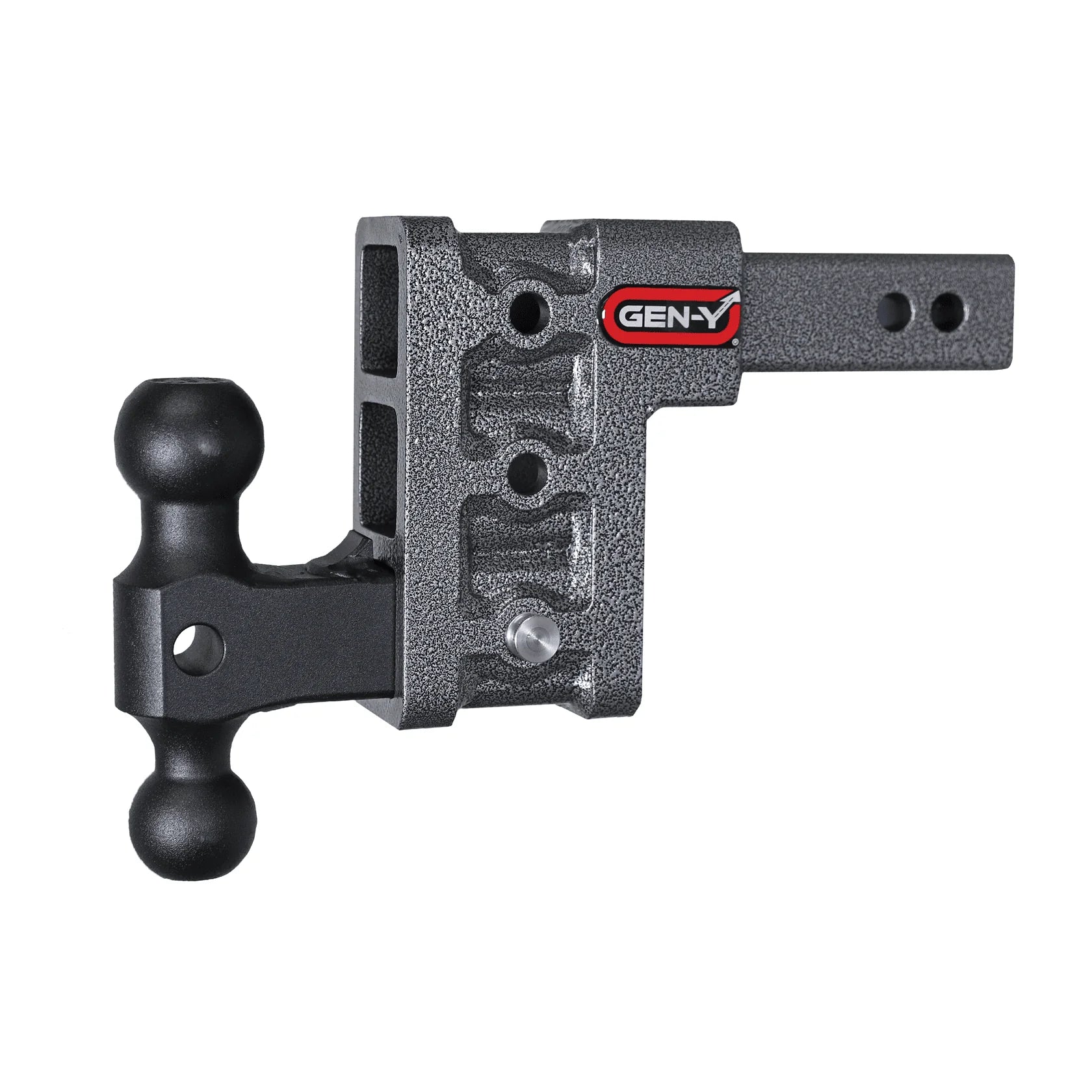 GEN-Y MEGA-DUTY 16K adjustable 2-inch drop hitch with dual ball mount