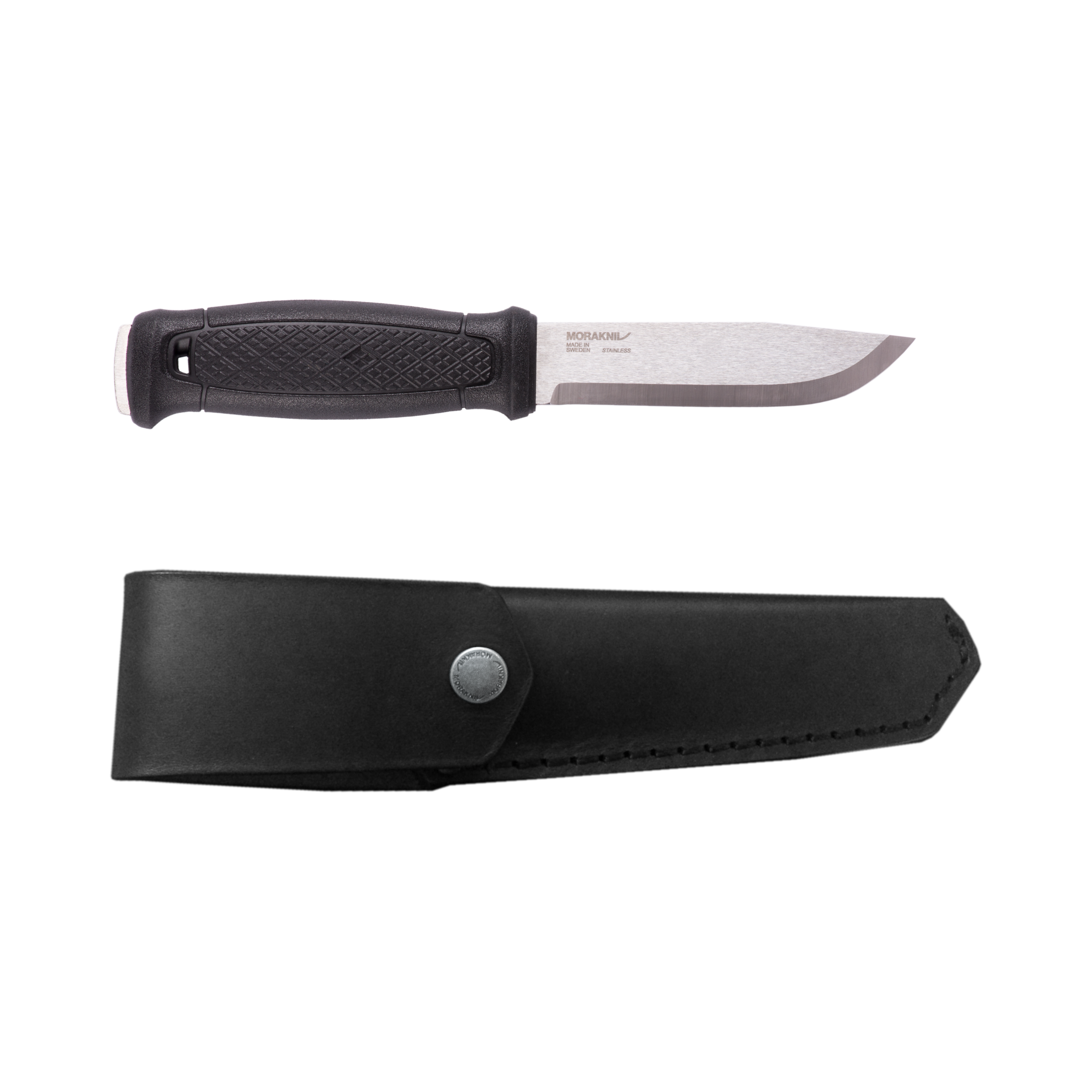 Morakniv Garberg full tang outdoor knife with 109mm Swedish stainless steel blade, ergonomic polyamide handle with finger guard for bushcraft and hunting