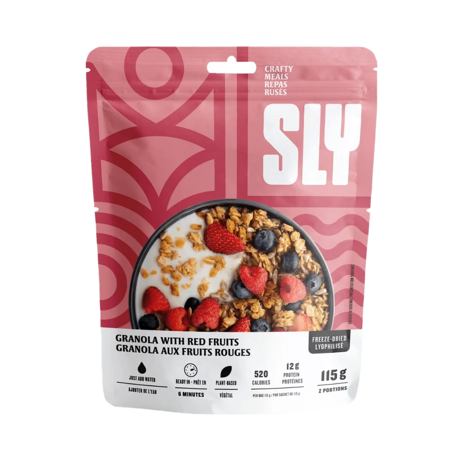 Freeze-dried berry granola with gluten-free oats and sunflower seeds
