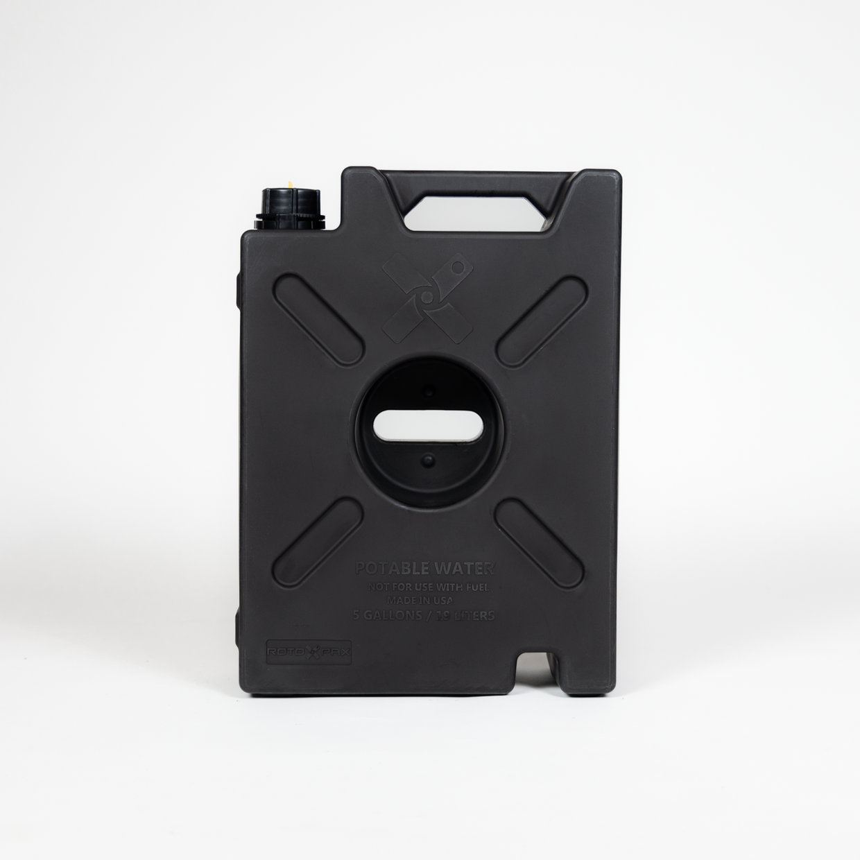 Durable white 5-gallon RotopaX water tank for camping, emergencies, and off-grid use