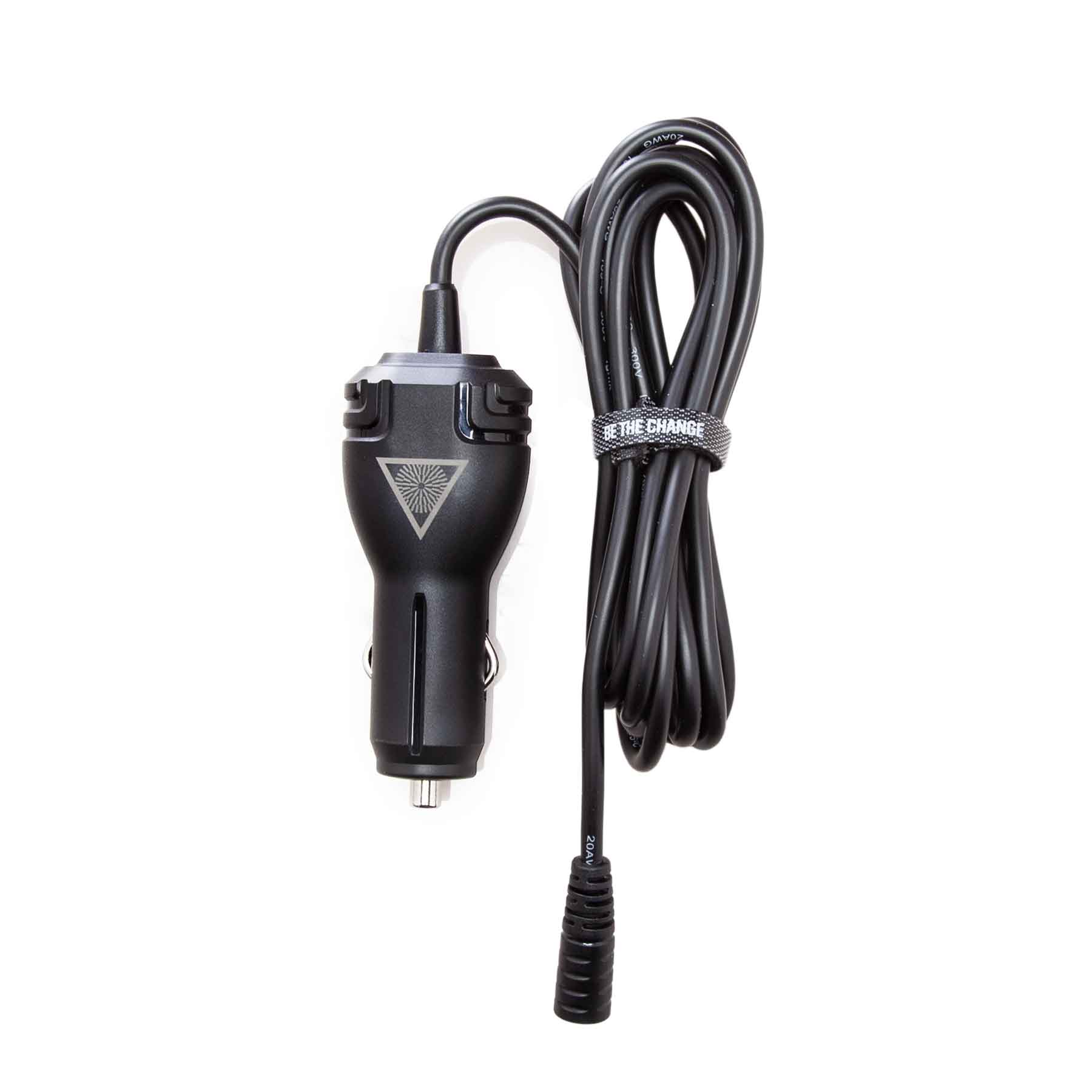 Ignik Custom 12V battery adapter with a durable black 6ft cable, designed for vehicle or basecamp use.