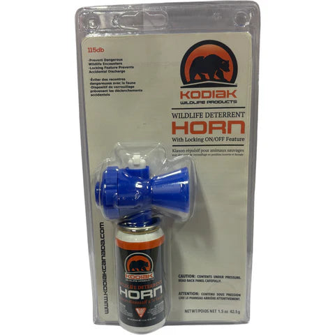 Bear Alert Horn – A great alternative for kids too young for bear spray; easy push-button operation.