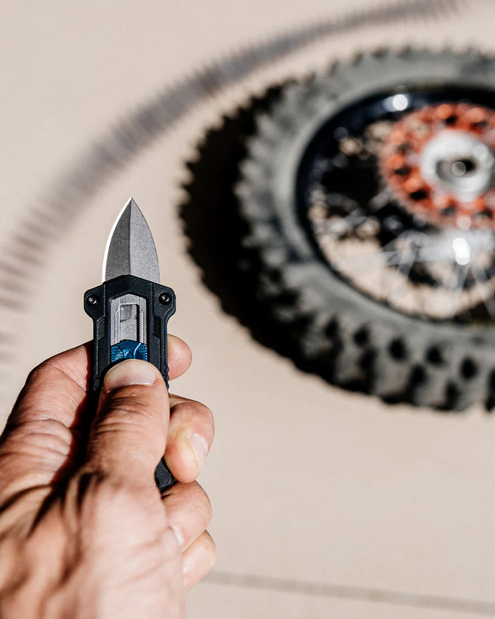 Compact Kershaw Kapsule knife in closed position with deep-carry pocket clip for discreet tip-down carry