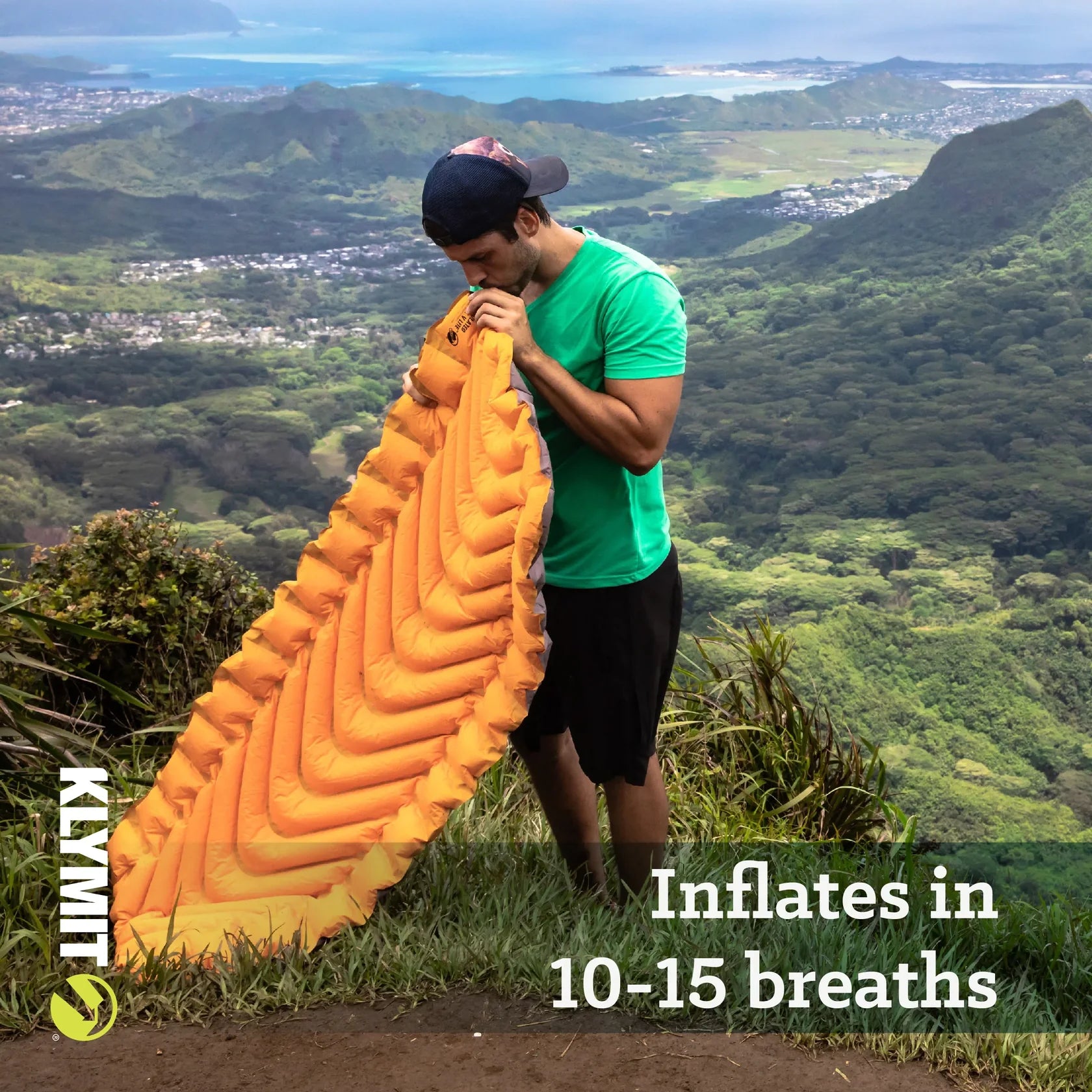 Klymit Insulated Static V Lite™ - 4-season comfort with a 4.4 R-value. Lightweight and compact design for backpackers. Klymalite™ insulation for warmth. Durable 30D polyester material. Ideal dimensions of 72 x 23 x 2.5 in