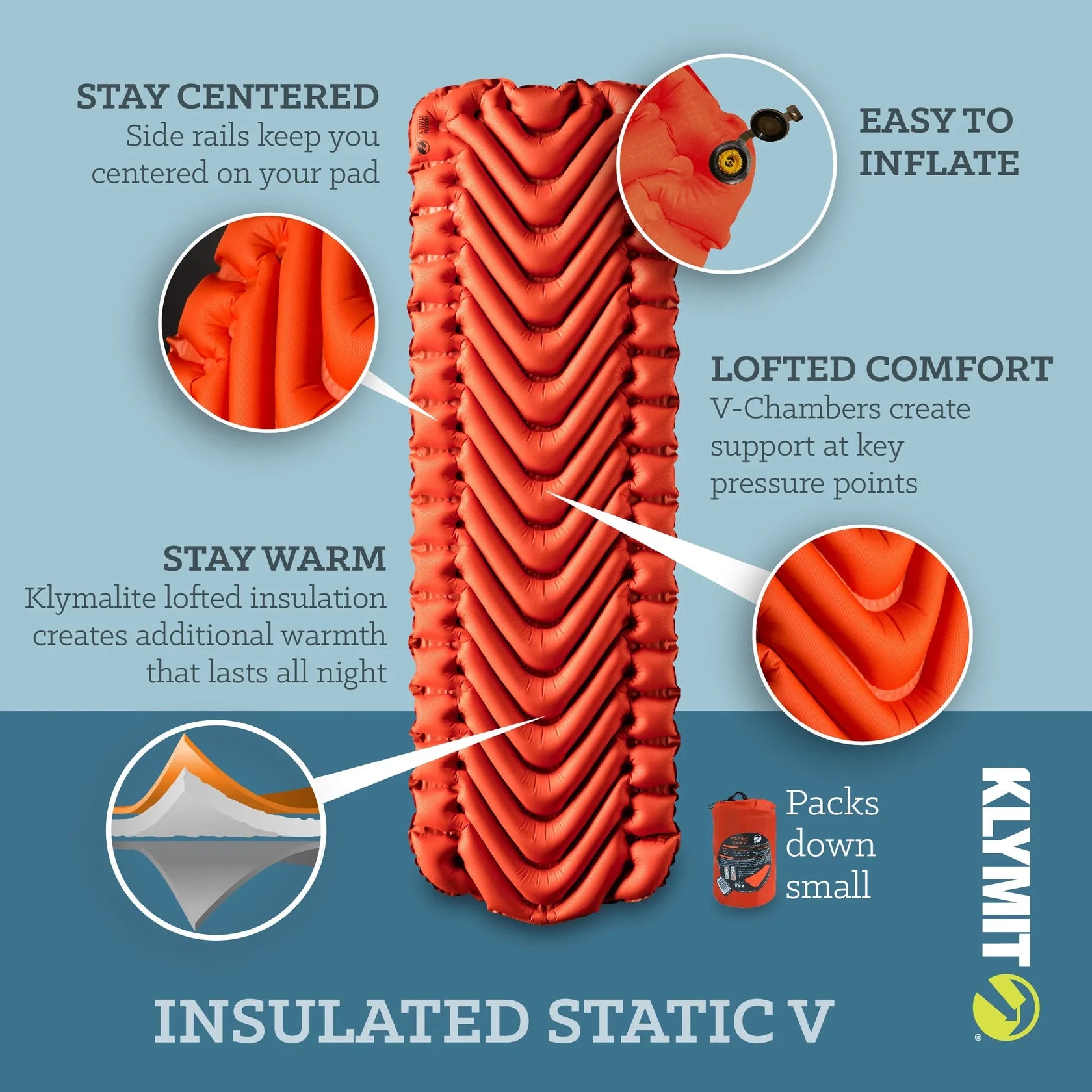 Klymit - Insulated Static V Sleeping Pad