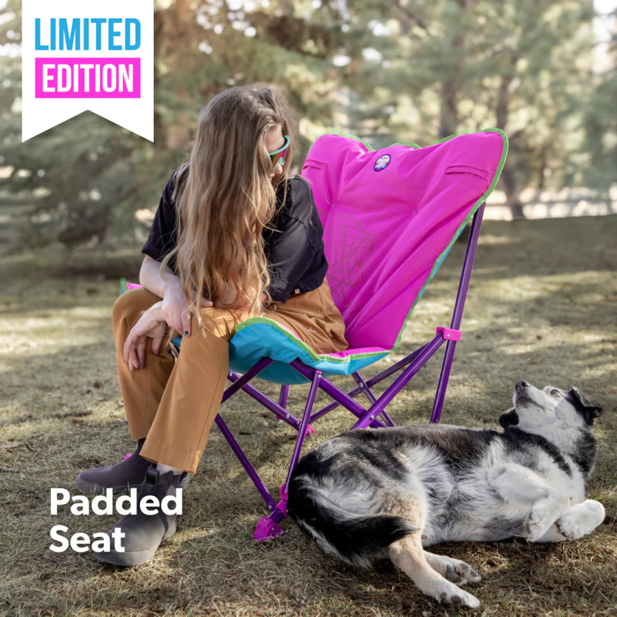 Durable steel frame construction of Kuma Aurora camping chair