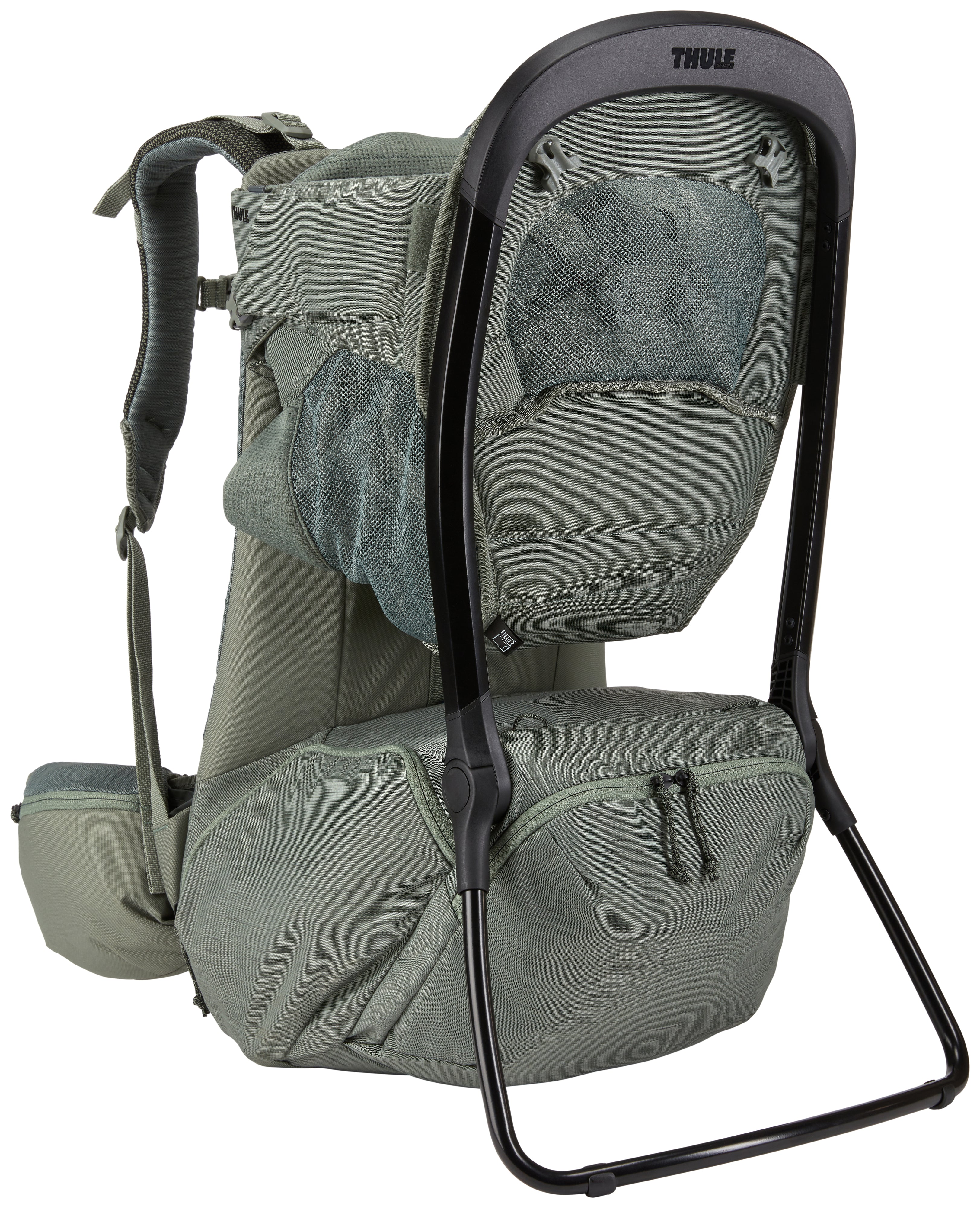 A lightweight child carrier backpack with an ergonomic, machine-washable child seat for maximum comfort.