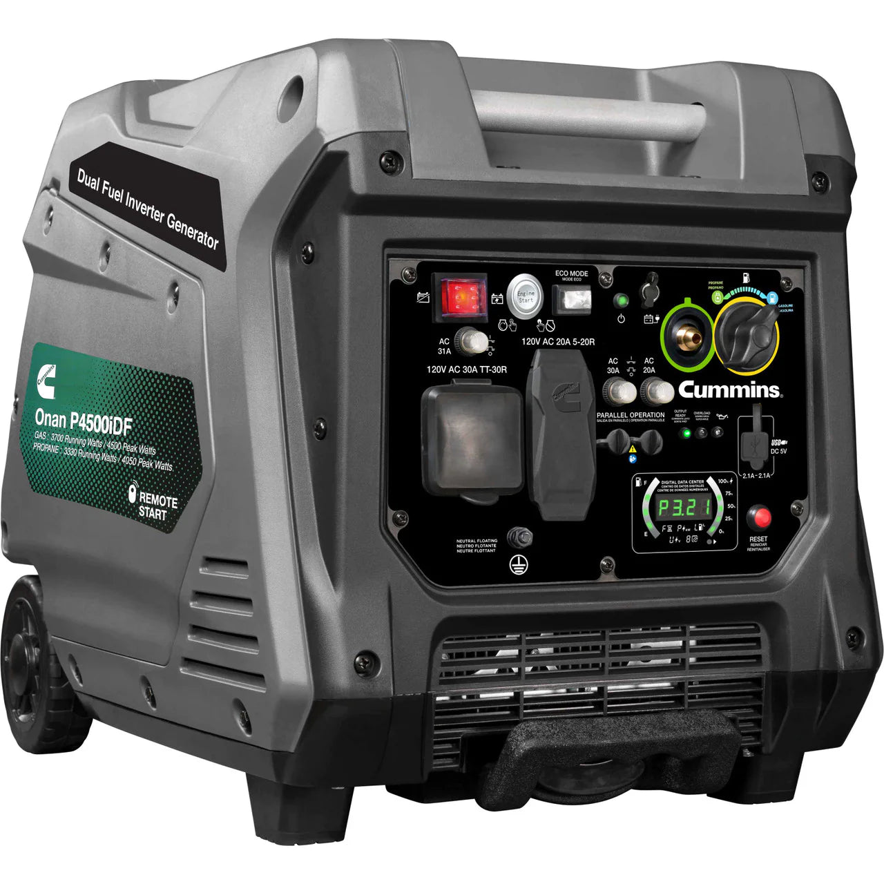 Cummins 4500 watts daul fuel generator