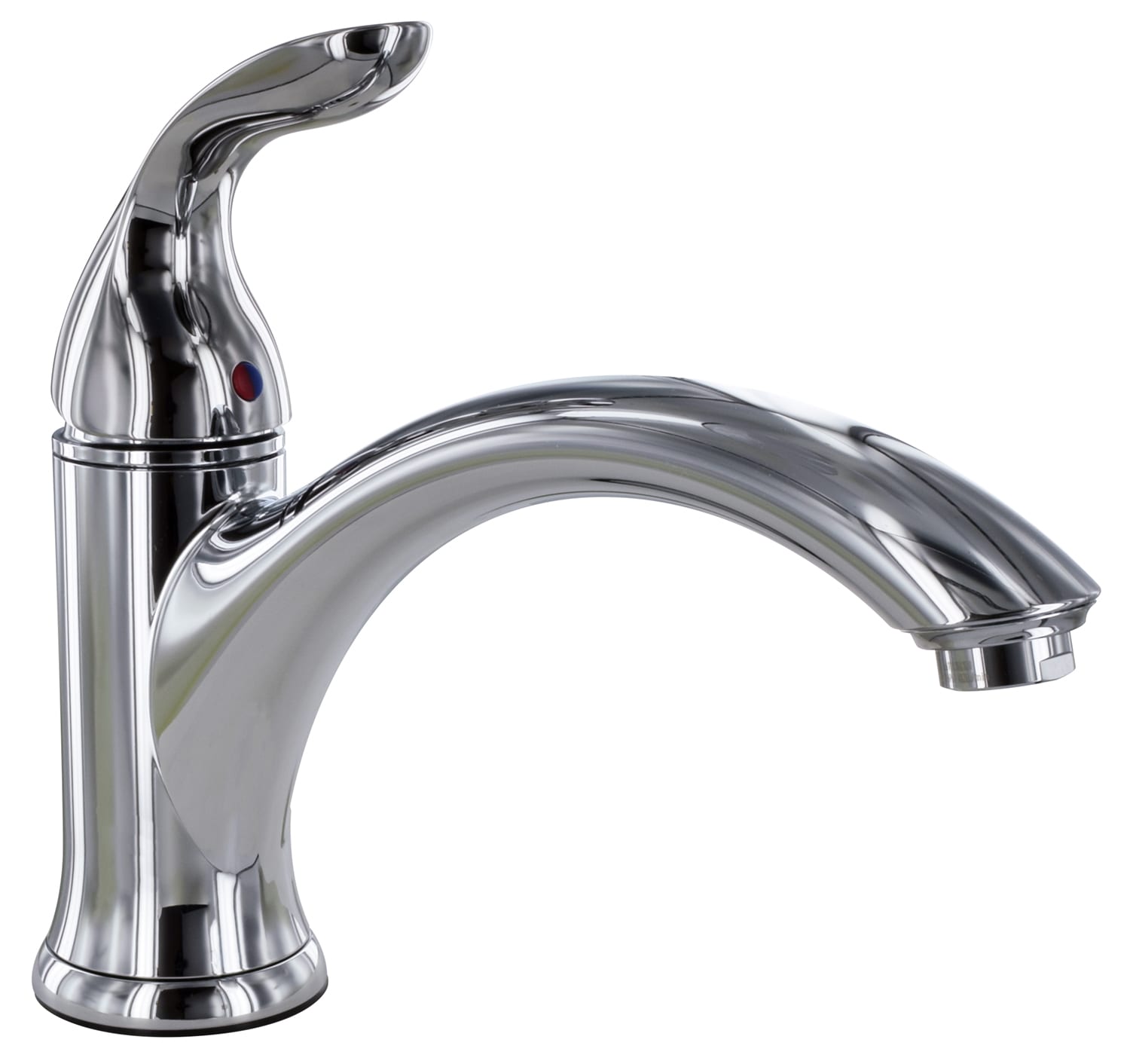 Phoenix kitchen faucet with deck plates for single-hole or 3-hole mounting