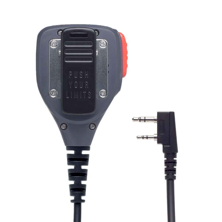 Rocky Talkie hand mic with 360 degree rotating steel gator clip