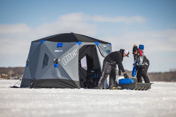Otter Vortex Pro Resort ice shelter for 6 to 8 anglers