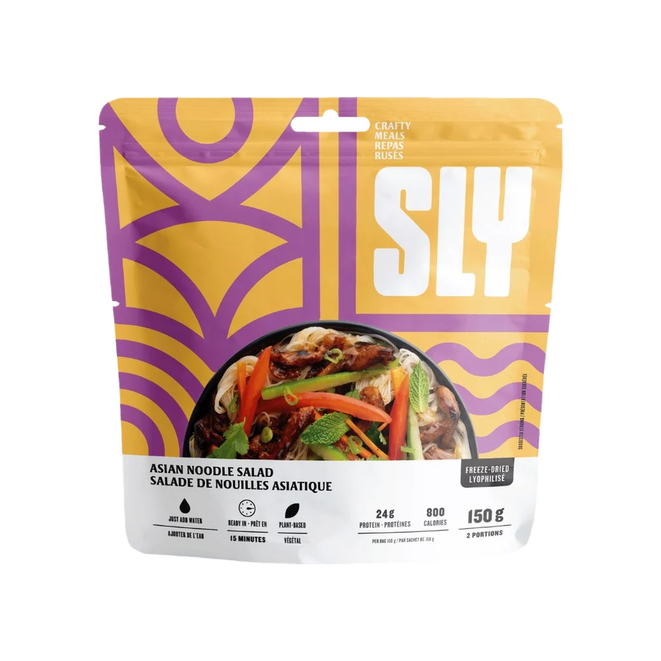 SLY Asian Noodle Salad freeze-dried meal with rice vermicelli and vegetables