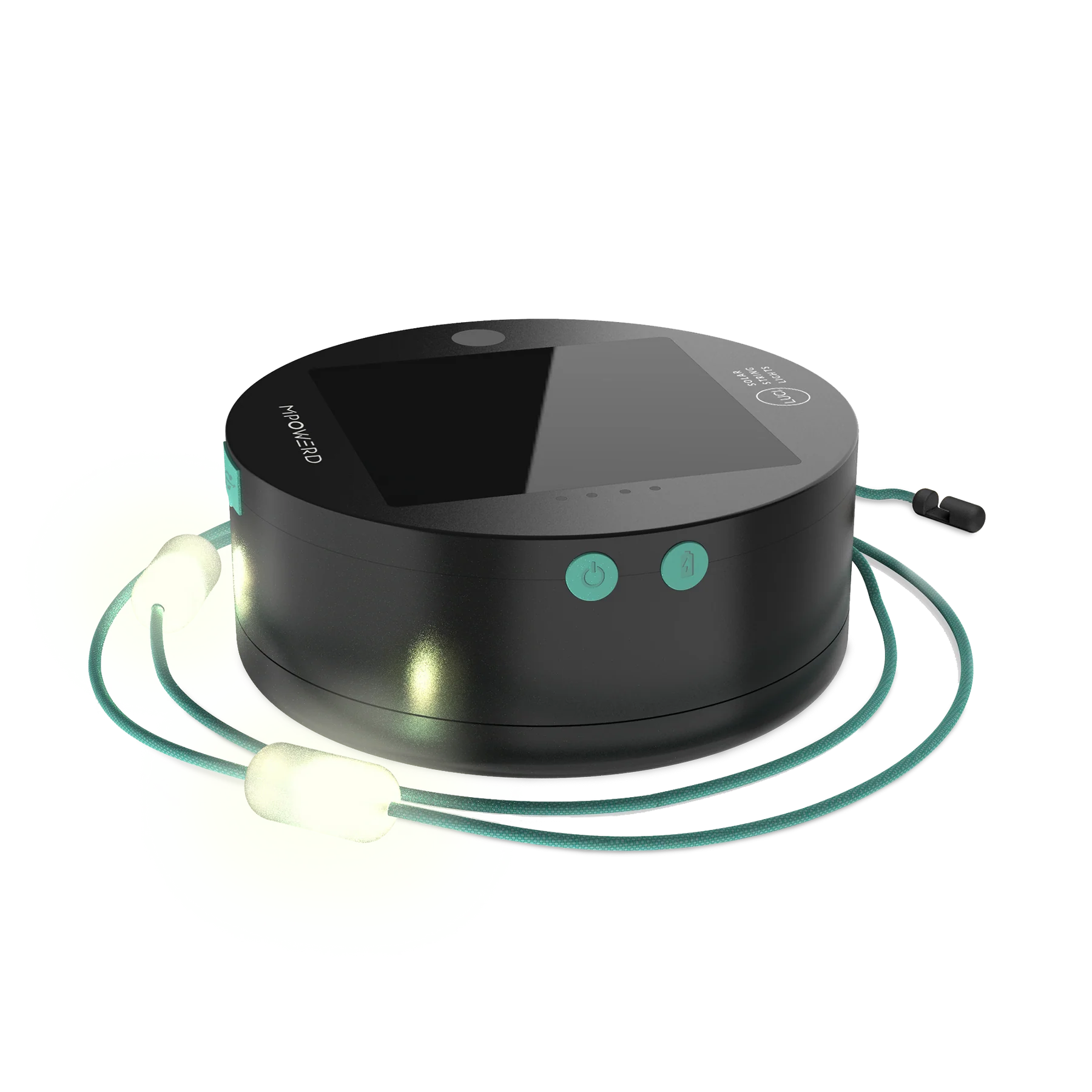 Solar String 18' Warm White Portable String Lights with Solar Charging Base