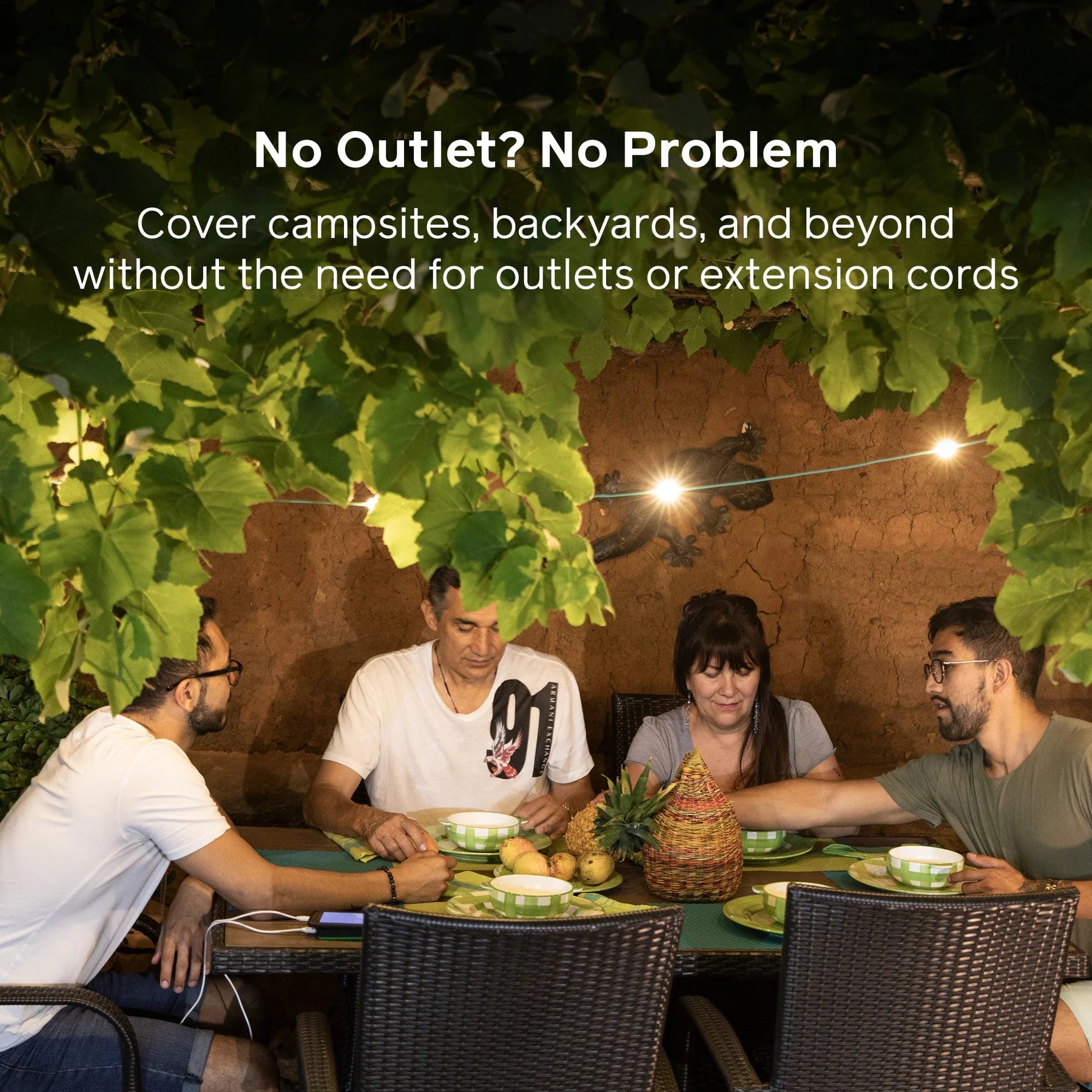 Detail of Shatterproof Warm White LED Bulb on Nylon-Braided Cord