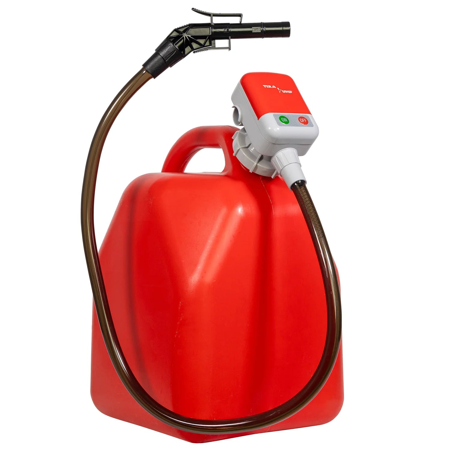 TeraPump TRFA01 battery powered fuel transfer pump with auto-stop