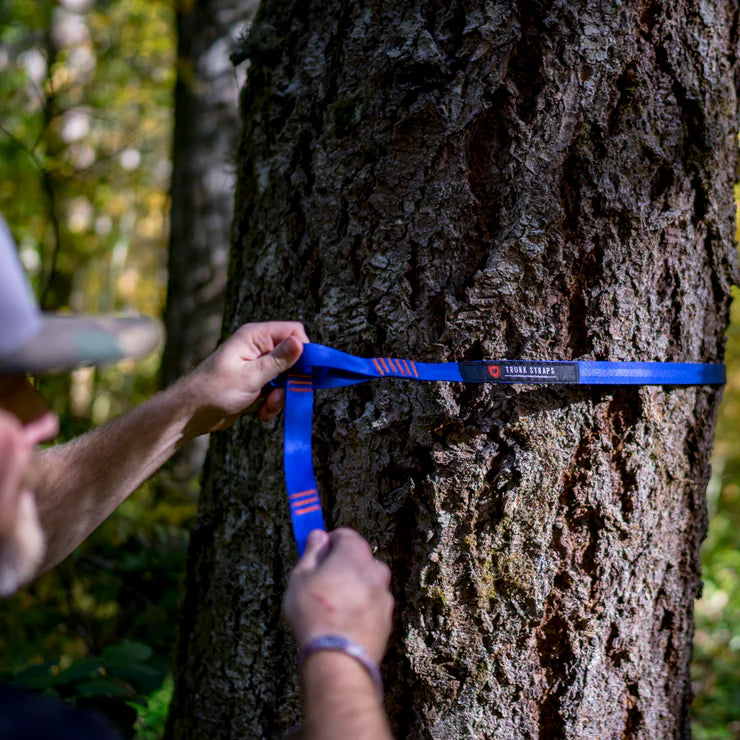 Universal hammock hanging straps with lightweight durable construction and lifetime warranty