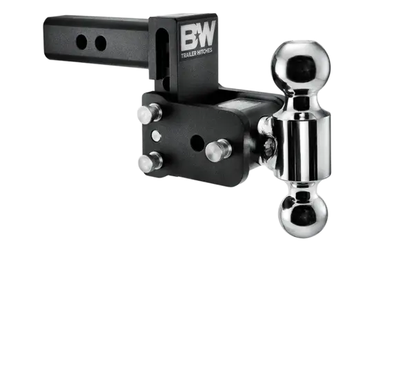 B&W Trailer Hitches TS10033B - Trailer Hitch Ball Mount 3 Inch Drop/ 3-1/2 Inch Rise Dual Ball With 2 Inch And 2-5/16 Inch