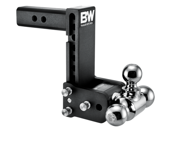 B&W Trailer Hitches TS10049B - 10 Blk T&S, Tri-Ball-Boxed