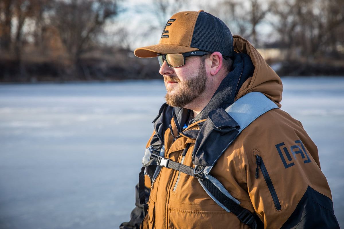 Clam Fish Trap sled pulling harness for ice anglers