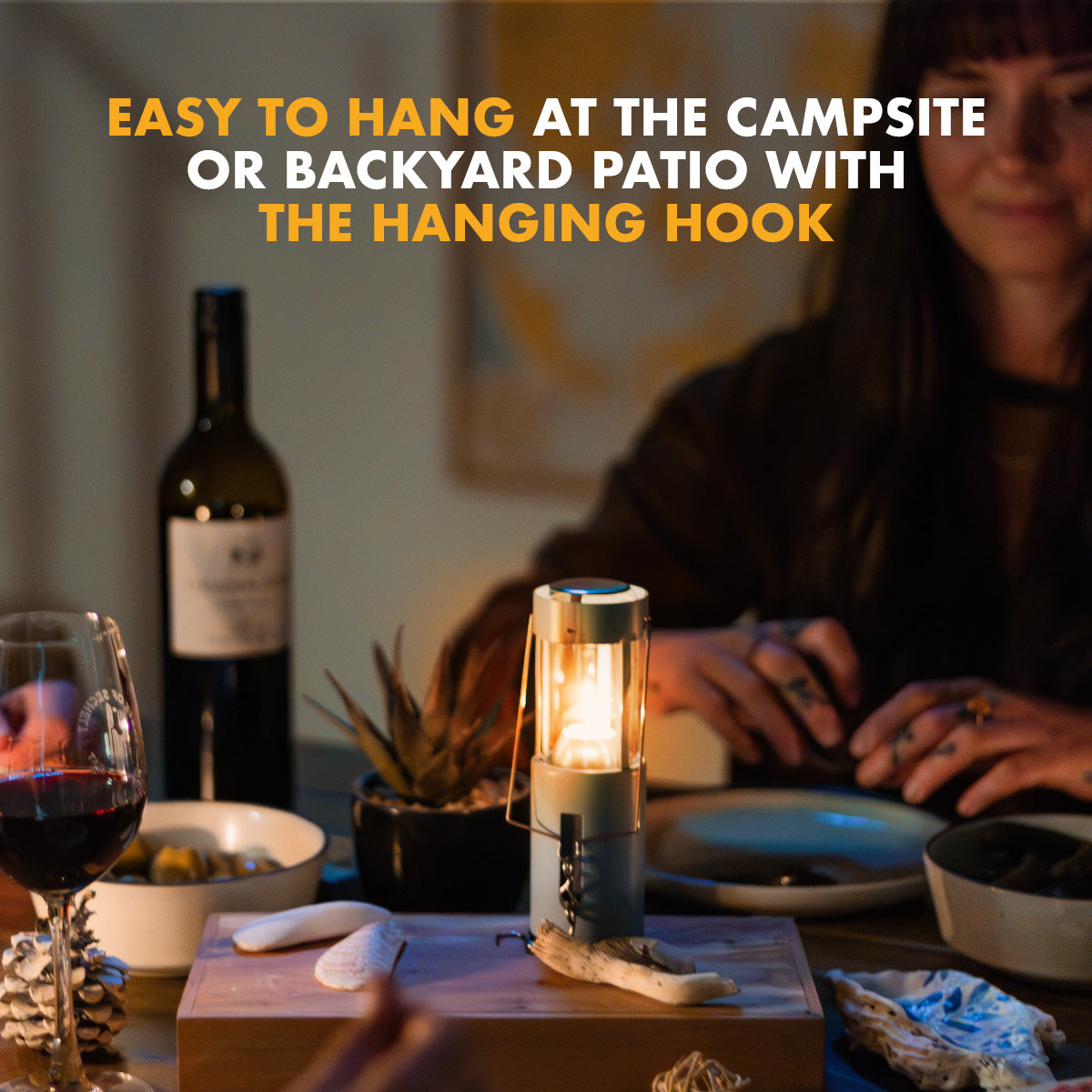 UCO Candle Lantern with clip-on side reflector for focused light