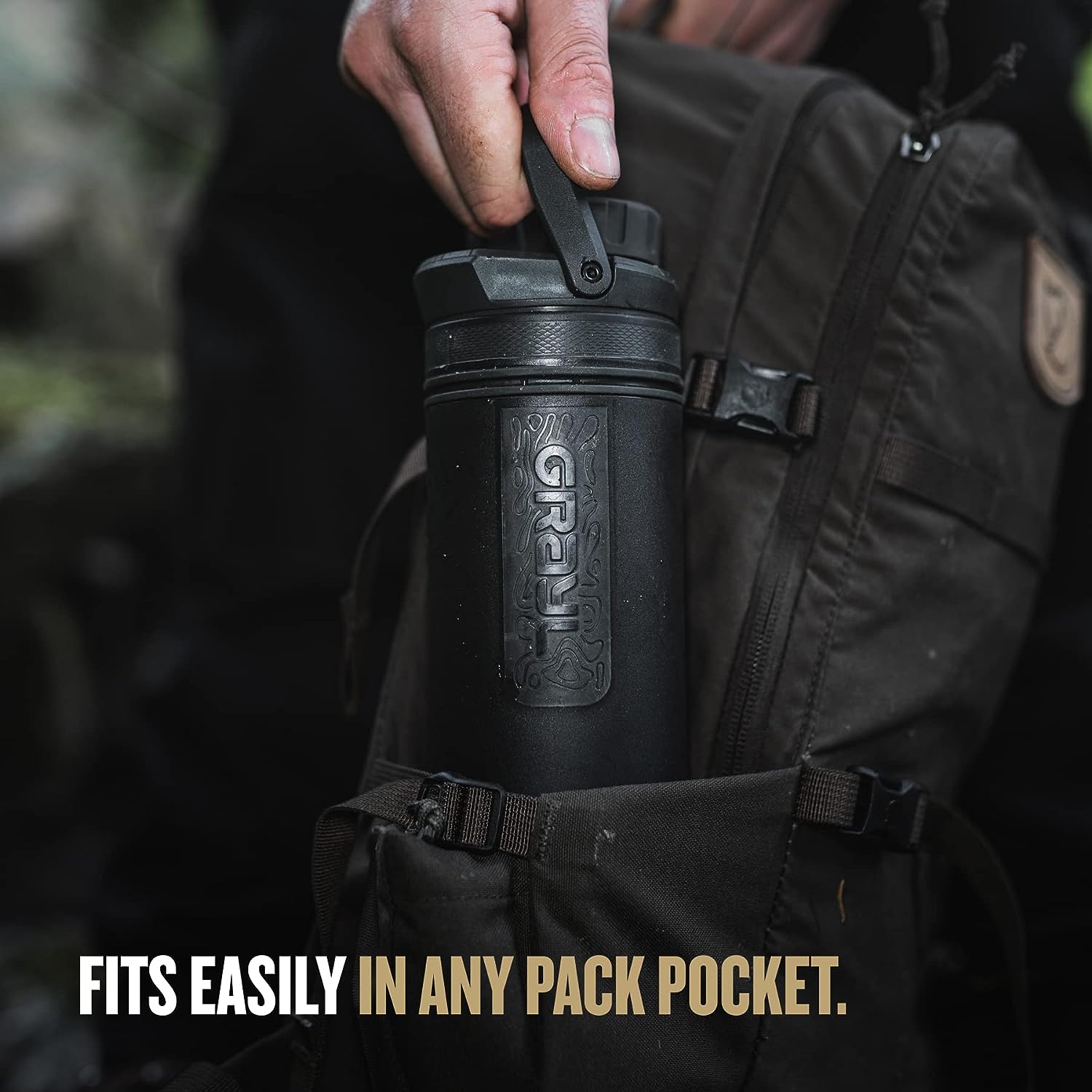 GRAYL UltraPress 16.9 oz Water Purifier & Filter Bottle for Hiking, Backpacking, Survival, Travel