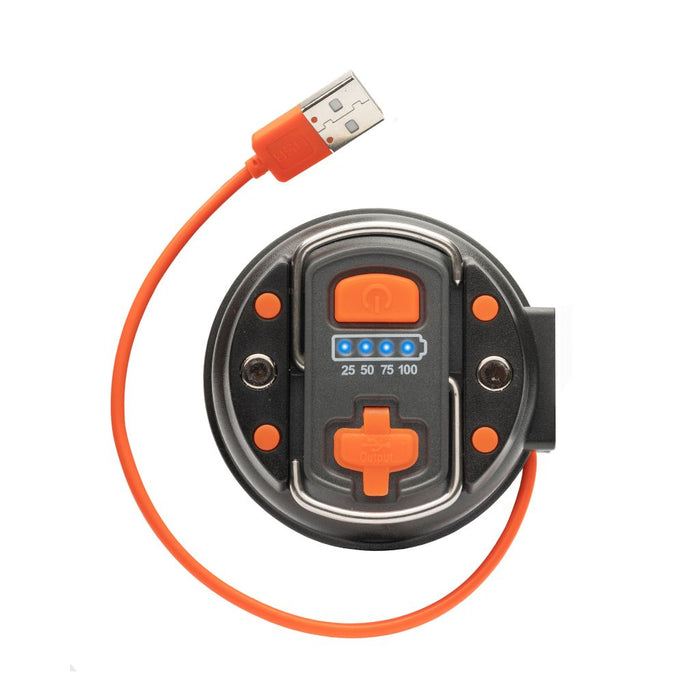 Portable rechargeable camping lantern with SOS flash mode