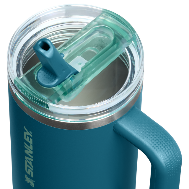 Coastal Teal stainless steel insulated Quencher travel tumbler