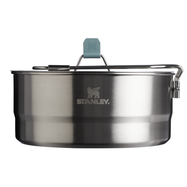 Wildfare Pro 5 piece stainless steel camping saucepan cookset