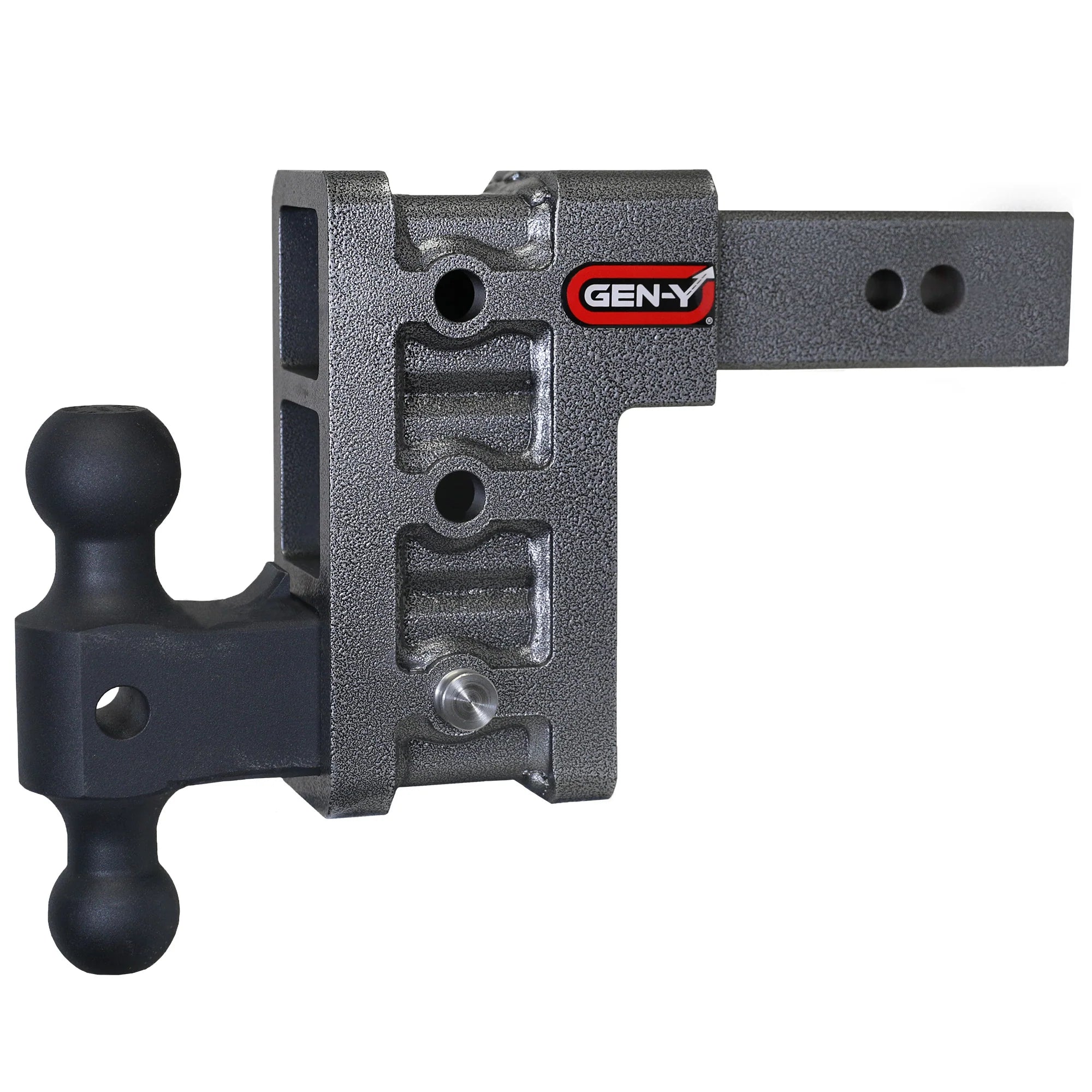 GEN-Y MEGA-DUTY 32K adjustable drop hitch with dual ball mount