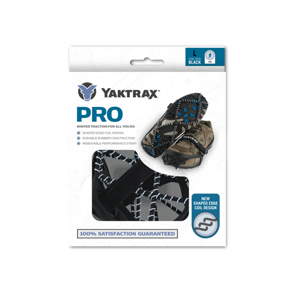 Yaktrax Pro all-direction traction cleats for winter terrain