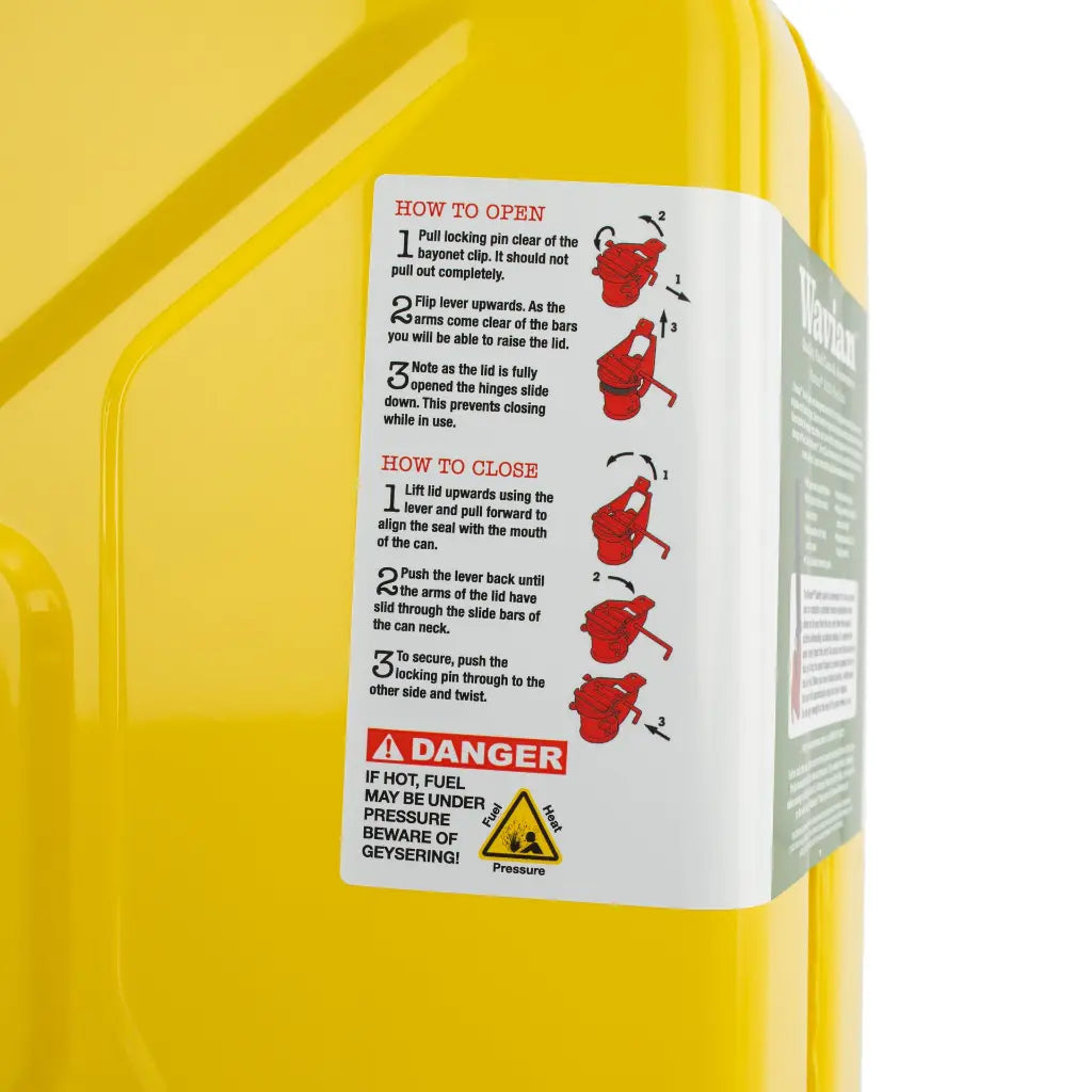 Wavian 20 liter fuel jerry can for gasoline diesel and kerosene