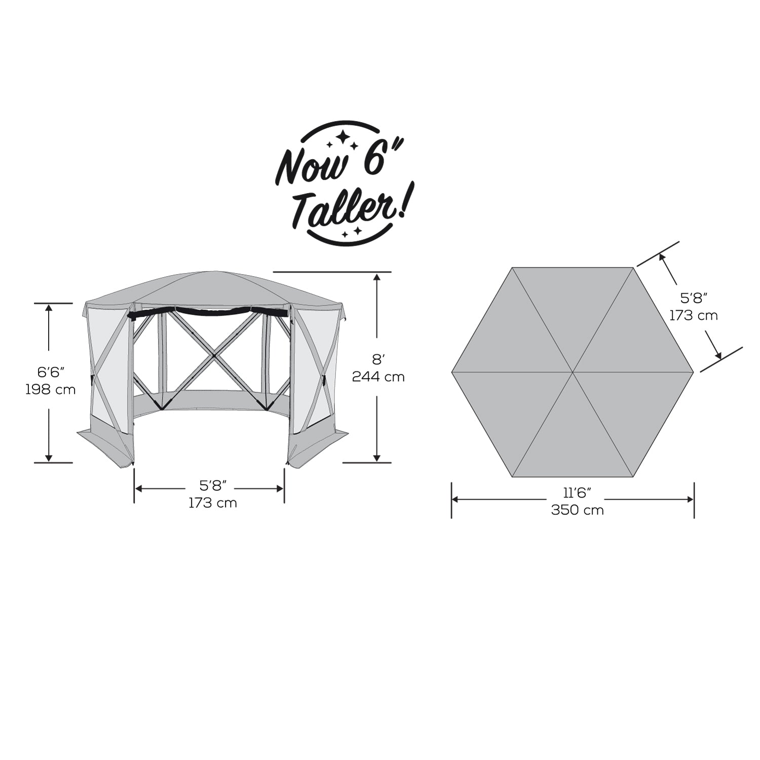 Close-up of 230T polyester fabric with UV50+ protection and durable mesh walls of the Bear Den Gazebo