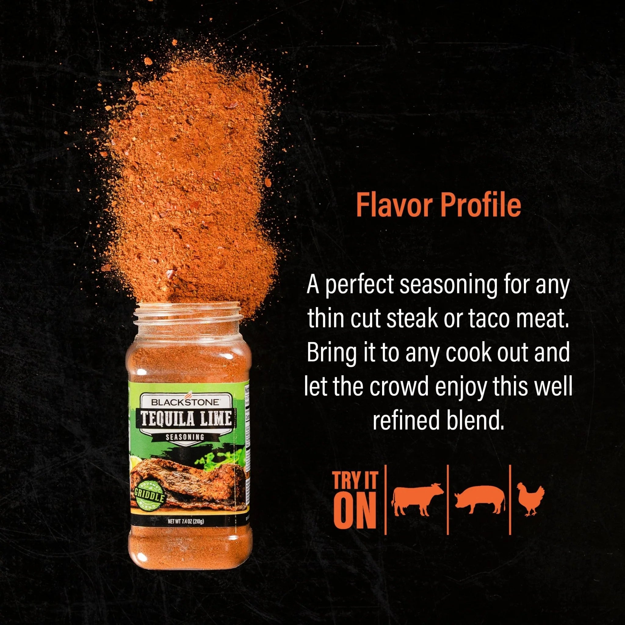 Blackstone tequila lime seasoning for tacos chicken and seafood