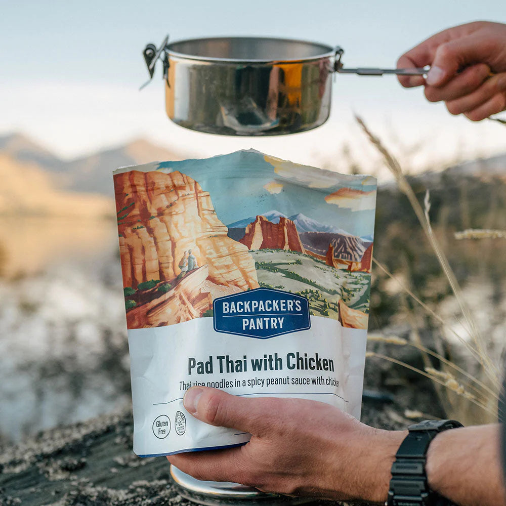 Freeze-dried Pad Thai with Chicken for camping and backpacking
