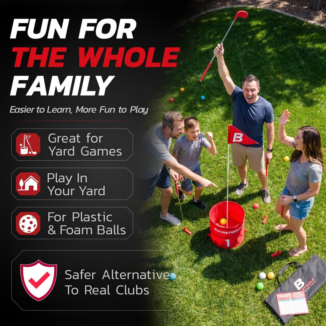 BucketGolf single club for backyard and outdoor golf games