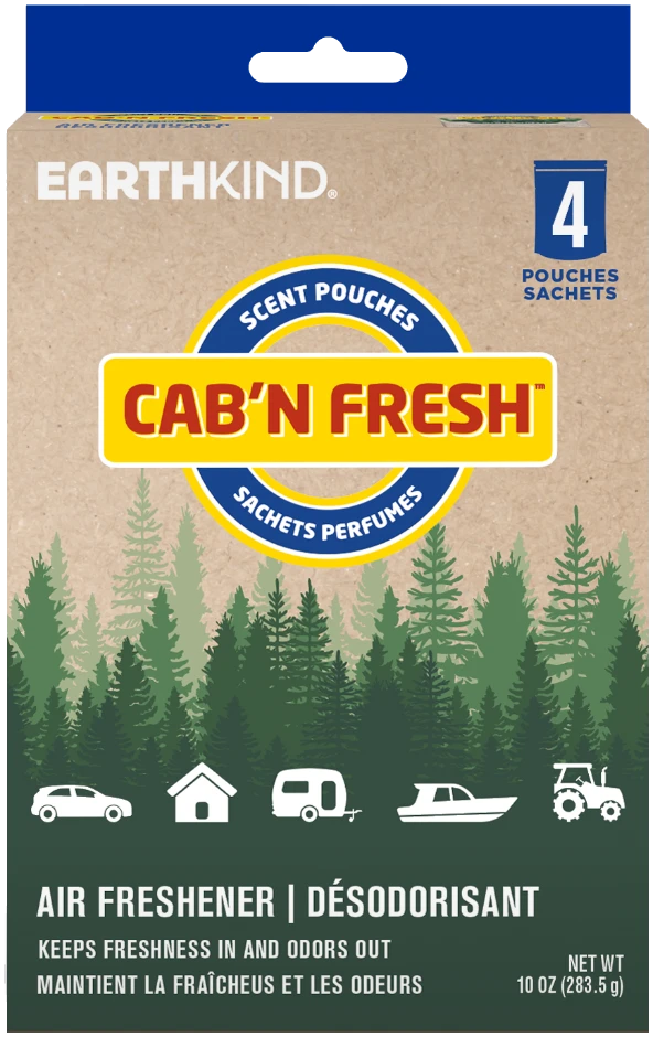 Cab'N Fresh Scent Pouches 4 Pack botanical air freshener for RVs, vehicles and cabins