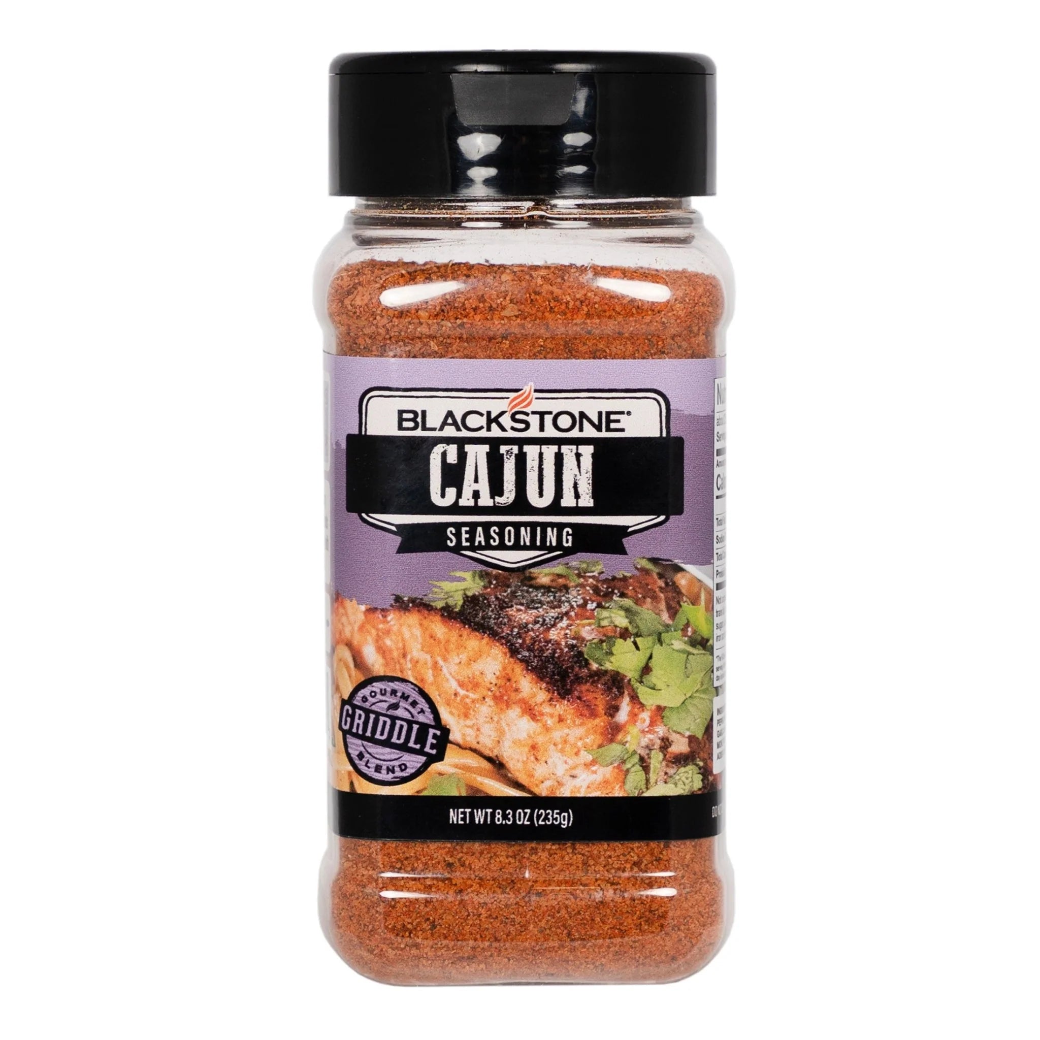 Blackstone Cajun Seasoning 8.3 oz bottle with bold creole-inspired flavor