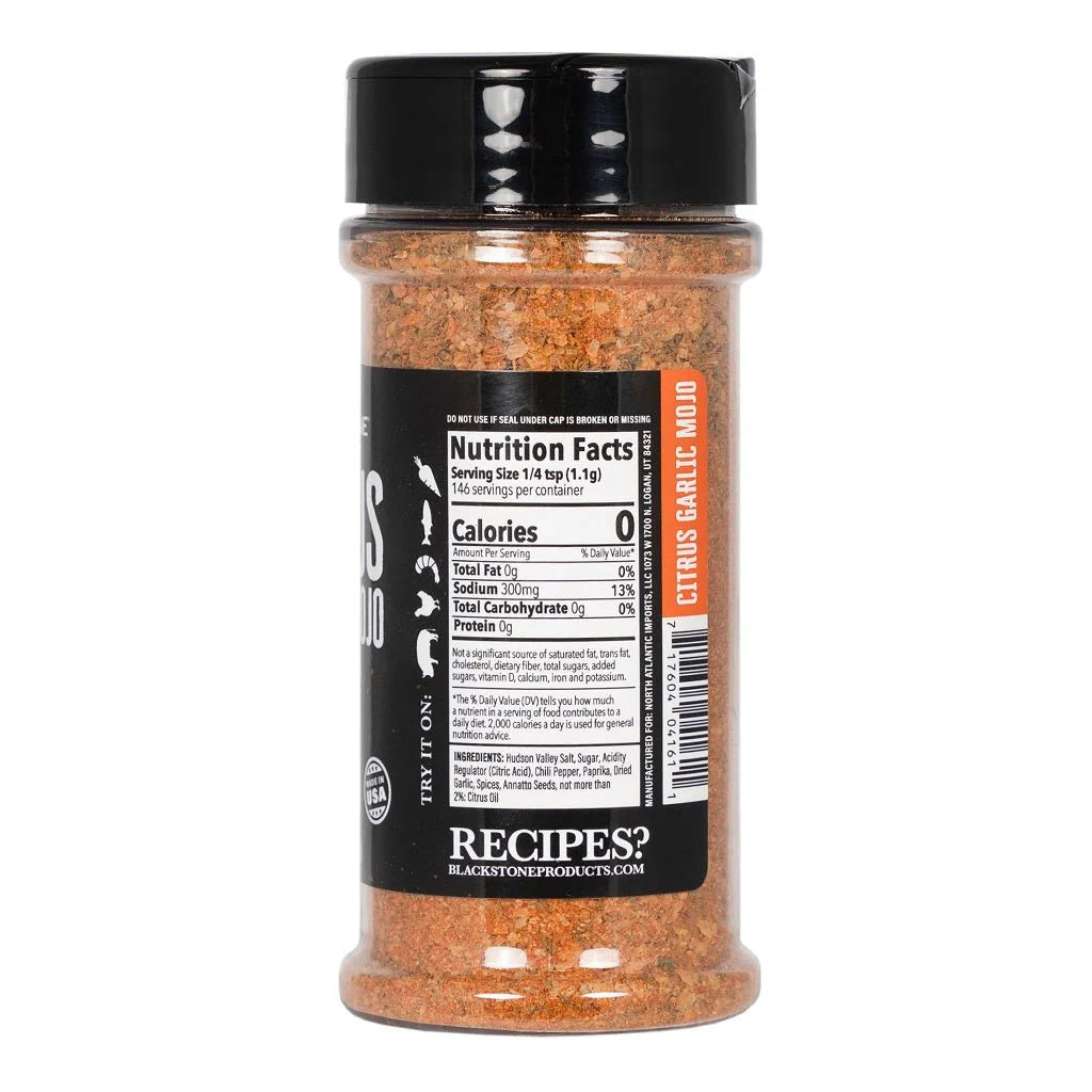 Blackstone citrus chili spice blend with lemon lime garlic and cilantro