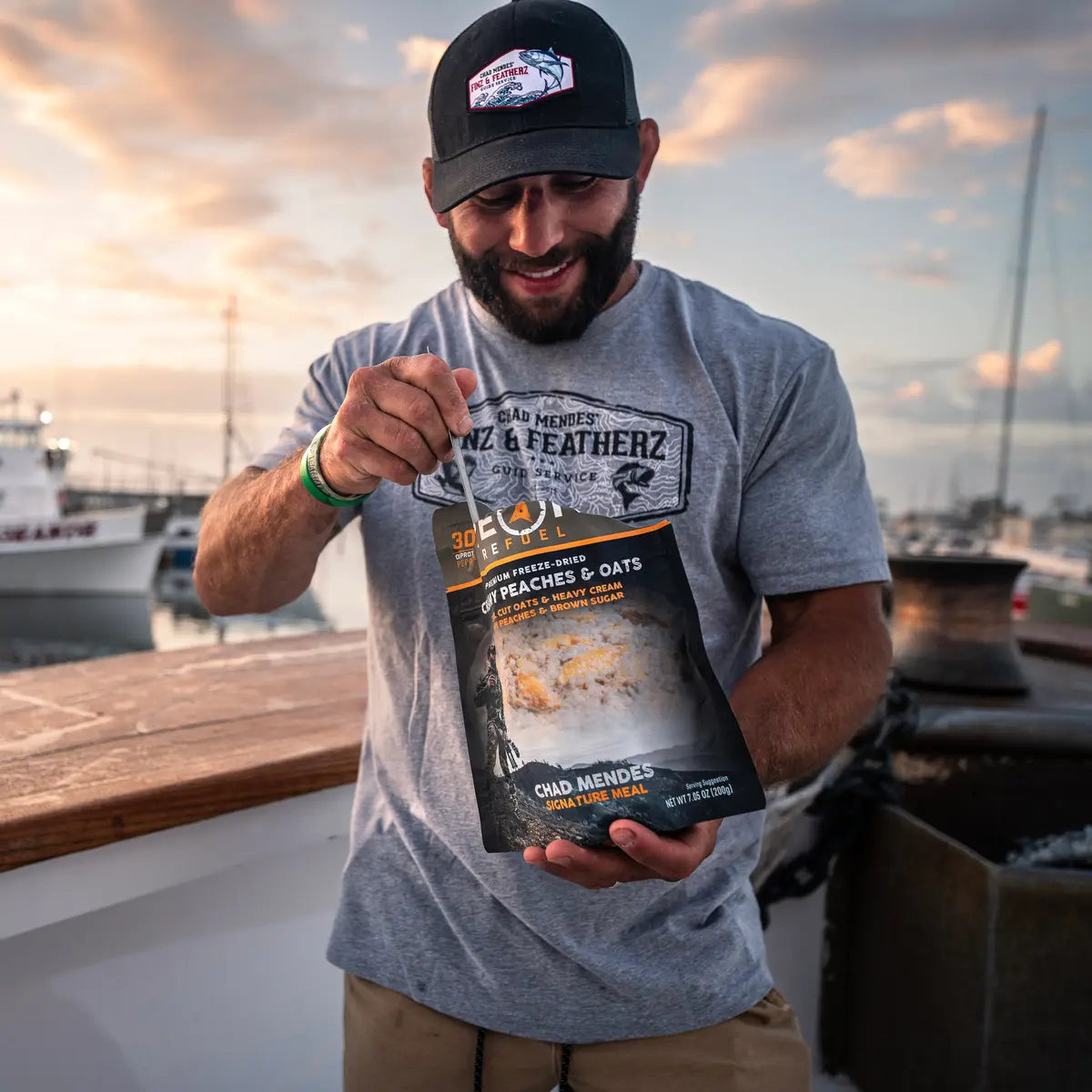 Peak Refuel creamy peaches and oats lightweight camping breakfast