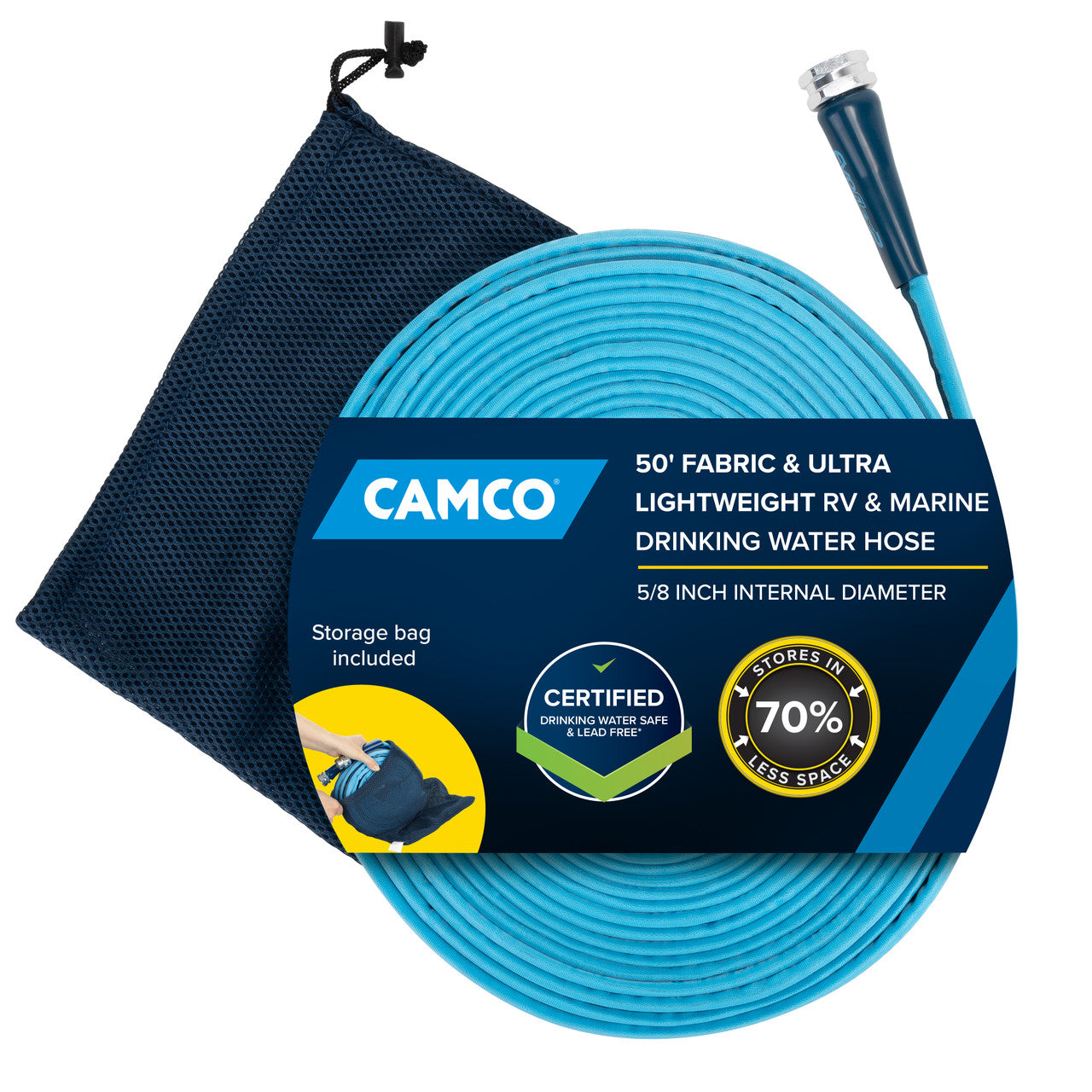 Camco EvoFlex2 50 ft RV fresh water hose BPA free