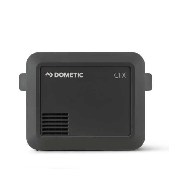 Dometic CFX5 25L Ice-Free Electric Cooler with Advanced Materials and Design, featuring Vacuum Insulated Panels and a powerful compressor.