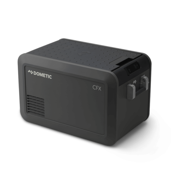 A 35L portable electric cooler holding up to 50 cans, featuring advanced insulation, a powerful compressor, and smart app control for outdoor adventures.