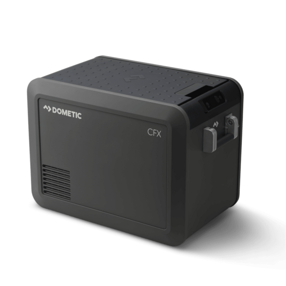 Dometic CFX5 45L Portable Electric Cooler – 67-can capacity, ice-free, efficient insulation, and rugged design for camping, van life, and boating.
